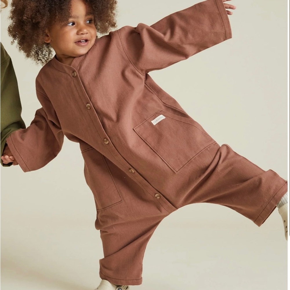 Kids Brown Jumpsuit
